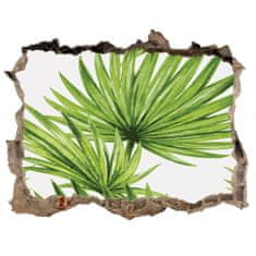 Wallmuralia 3D díra nálepka Tropické listí 168x113 cm