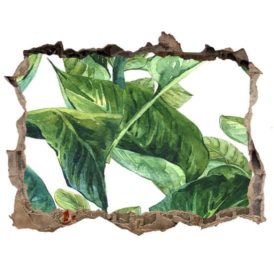 Wallmuralia Díra 3D foto tapeta nálepka Listí