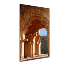 Wallmuralia Vertikální Fotoobraz na skle Lotus Mahal Hampi 70x100 cm 2 úchytky