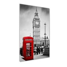 Wallmuralia Vertikální Foto obraz fotografie na skle Big Ben Londýn 50x100 cm 2 úchytky