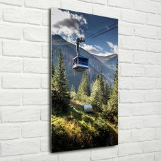 Wallmuralia Vertikální Foto obraz fotografie na skle Lanovka 70x140 cm 4 úchytky