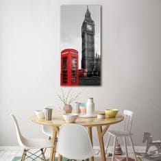 Wallmuralia Vertikální Foto obraz fotografie na skle Big Ben Londýn 50x100 cm 4 úchytky