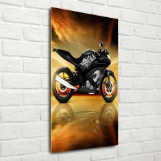 Wallmuralia Vertikální Foto-obrah sklo tvrzené Motorka 50x100 cm 2 úchytky