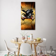 Wallmuralia Vertikální Foto-obrah sklo tvrzené Motorka 50x100 cm 2 úchytky