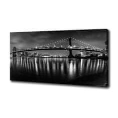 Wallmuralia Foto obraz canvas Manhattan noc 125x50 cm