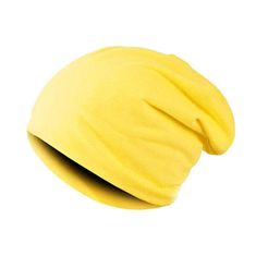 Northix Tenká čepice ve stylu Baggy - žlutá 
