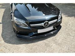 Maxton Design spoiler pod přední nárazník ver.1 pro Mercedes třída C W 205/C63 AMG, černý lesklý plast ABS, Combi