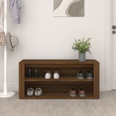 Greatstore Botník hnědý dub 100x35x45 kompozitní dřevo