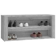 Greatstore Botník šedý sonoma 100x35x45 kompozitní dřevo