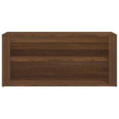 Greatstore Botník hnědý dub 100x35x45 kompozitní dřevo