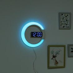 Northix Nástěnné hodiny s LED 