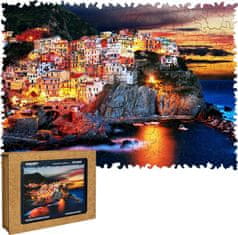 Dřevěné puzzle Manarola v Itálii 250 dílků