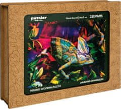 Puzzler Magic Wood Dřevěné puzzle Úžasný chameleon 250 dílků