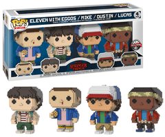 Funko POP!Sběratelská figurka 8 - Bit Stranger Things - Eleven with eggos, Mike, Dustin, Lucas