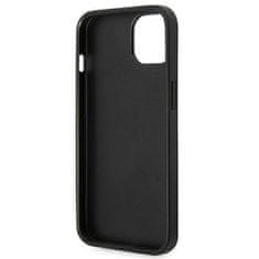 Karl Lagerfeld KLHCP14MSAPCHK hard silikonové pouzdro iPhone 14 PLUS 6.7" black Saffiano Choupette Head Patch