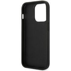 Karl Lagerfeld KLHCP14XSAPCK hard silikonové pouzdro iPhone 14 PRO MAX 6.7" black Saffiano Choupette Head Patch