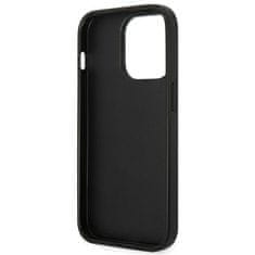 Karl Lagerfeld KLHCP14XSAPKHK hard silikonové pouzdro iPhone 14 PRO MAX 6.7" black Saffiano Karl`s Head Patch