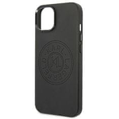 Karl Lagerfeld KLHCP14MFWHK hard silikonové pouzdro iPhone 14 PLUS 6.7" black Leather Perforated Logo