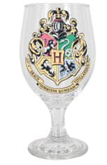 CurePink Proměňovací sklenice Harry Potter: Hogwarts - Bradavice (objem 200 ml)