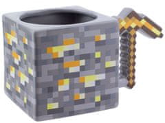 OEM 3D keramický hrnek Minecraft: Gold Pickaxe (objem 550 ml)