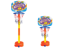 Lean-toys Basketbalový Set Koš Míč 120 Cm Pumpička