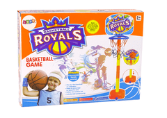 Lean-toys Basketbalový Set Koš Míč 120 Cm Pumpička