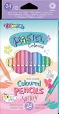 Colorino Pastel - kulaté oboustranné pastelky 12 ks / 24 barev