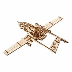 UGEARS 3d dřevěné mechanické puzzle bojový dron bayraktar