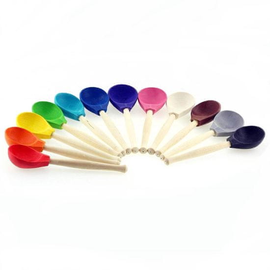 Ulanik Dřevěná sada "Wooden colourful spoons" 12 ks