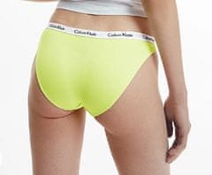Calvin Klein Dámské kalhotky D1618E LT3 žlutá - Calvin Klein S Žlutá