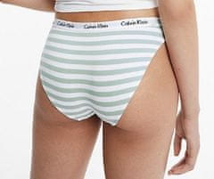 Calvin Klein Dámské kalhotky D1618E 5XD bílá/zelená - Calvin Klein bílo-zelená S