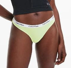 Calvin Klein Dámská tanga D1617E LT3 žlutá - Calvin Klein L Žlutá