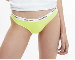 Calvin Klein Dámské kalhotky D1618E LT3 žlutá - Calvin Klein S Žlutá