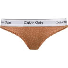 Calvin Klein Dámské kalhotky F3787E 796 hnědá/vzor - Calvin Klein hnědá/vzor S