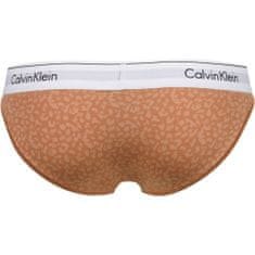 Calvin Klein Dámské kalhotky F3787E 796 hnědá/vzor - Calvin Klein hnědá/vzor S