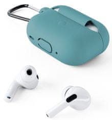 EPICO silikonové pouzdro pro Airpods Pro 2 s karabinou - zelené, 9911101500004