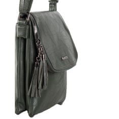 F & B Dámská kabelka se zipy CROSSBODY tmavě zelená OW-TR-5004-2_391077 Univerzální