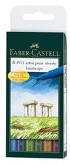 Faber-Castell PITT umělecké popisovače 6 Landscape set