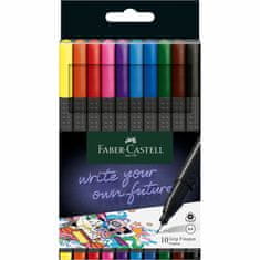 Faber-Castell Popisovače Grip Finepen 0,4 mm 10 barevné