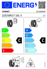TOMKET SNOWROAD PRO 3 XL 225/55 R17 V101