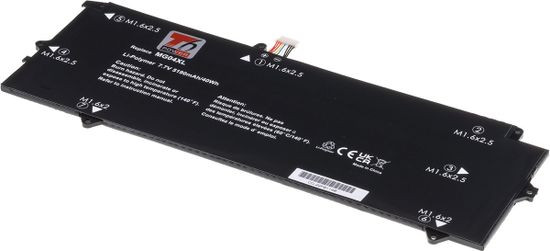 Baterie T6 Power pro Hewlett Packard Elite x2 1012 G1, Li-Poly, 7,7 V, 5190 mAh (40 Wh), černá