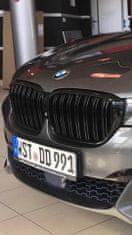 Protec  Přední maska BMW G11 G12 2015- DOUBLE leskle černá