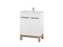 COMAD Comad Umyvadlová skříňka BALI WHITE 820, 60x84x45 cm, bílá lesk BALI WHITE 820 -60 CM FSC