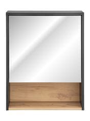 COMAD Comad Zrcadlová skříňka Borneo Cosmos 840, 60x75x25 cm, šedá/dub BORNEO COSMOS 840 FSC