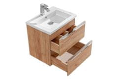 COMAD Comad Skříňka pod umyvadlo Capri Oak 820 2S, 60x57x46cm, dub zlatý - CAPRI OAK 820A FSC