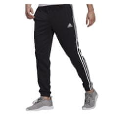 Adidas Kalhoty černé 182 - 187 cm/XL Essentials Tapered Elasticcuff 3 Stripes