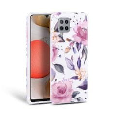 Tech-protect Kryt Samsung Galaxy A42 5G Tech-Protect Floral White pattern