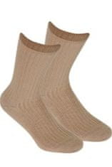 Gemini Netlačící dámské žebrované ponožky W.997 růžová UNI