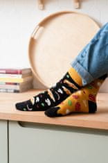 More Ponožky na pizzu 079-A055 černé - Více 43/46