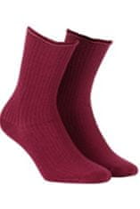 Gemini Netlačící dámské žebrované ponožky W.994 žlutá UNI